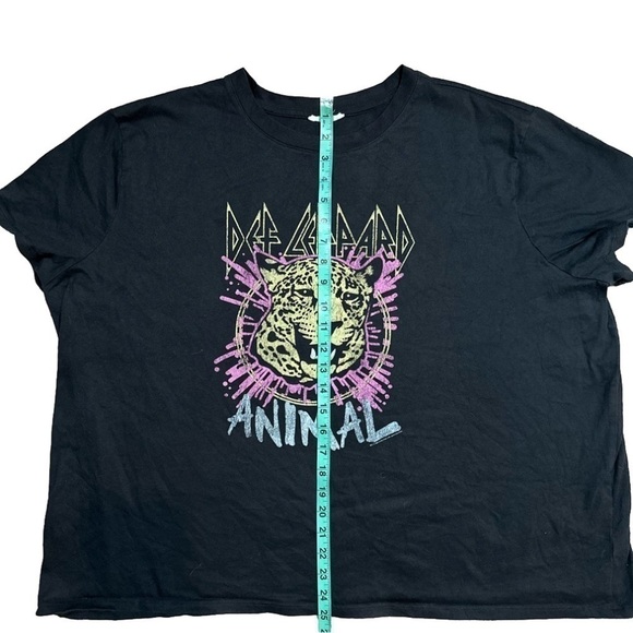 Women’s Black Def Leopard Band Tee Shirt Size 3XL - Picture 3 of 7